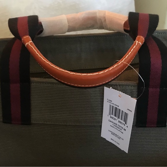 Coach Olive Green Briefcase with Logo and Dual Handles - Picture 9 of 9